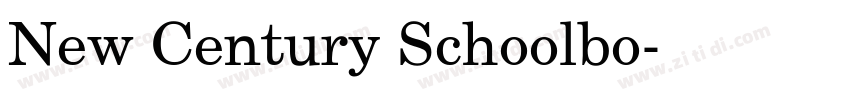 New Century Schoolbo字体转换